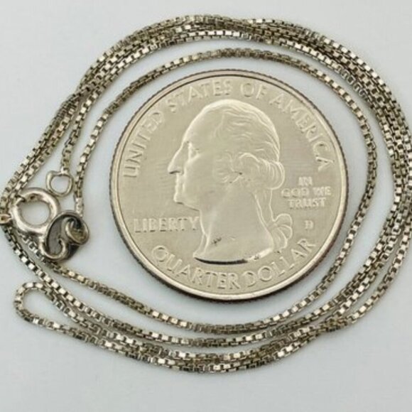 Sterling Silver Garden Trowel Pendant Necklace Italy Box Chain - Picture 11 of 14